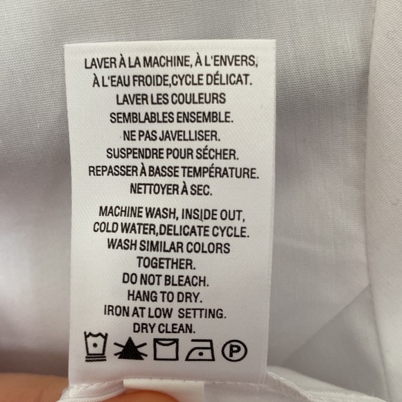 Women’s white button down shirt (blouse) Reitman’s Ressentials - Picture 5 of 8